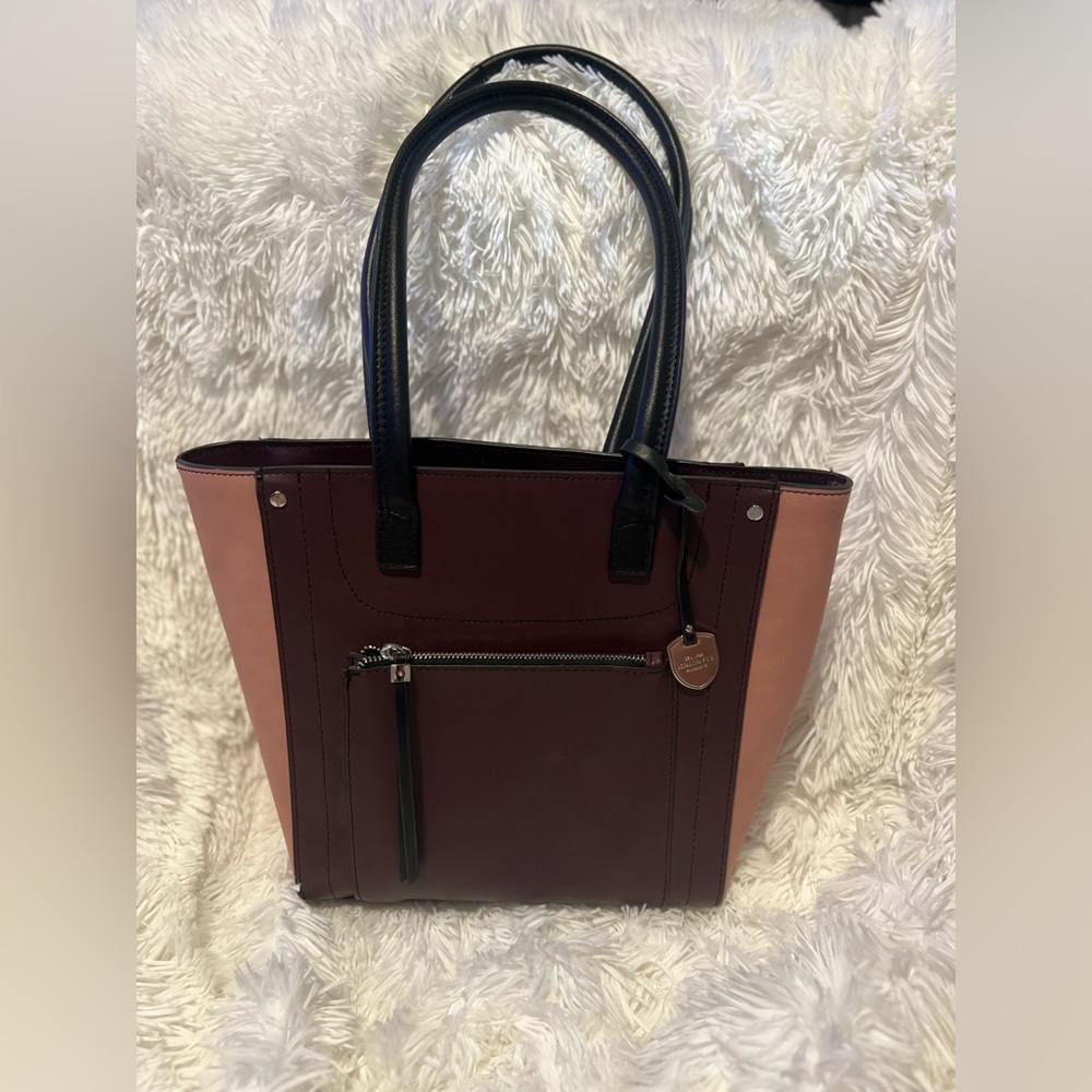 Elegant Two-Tone Tote Bag